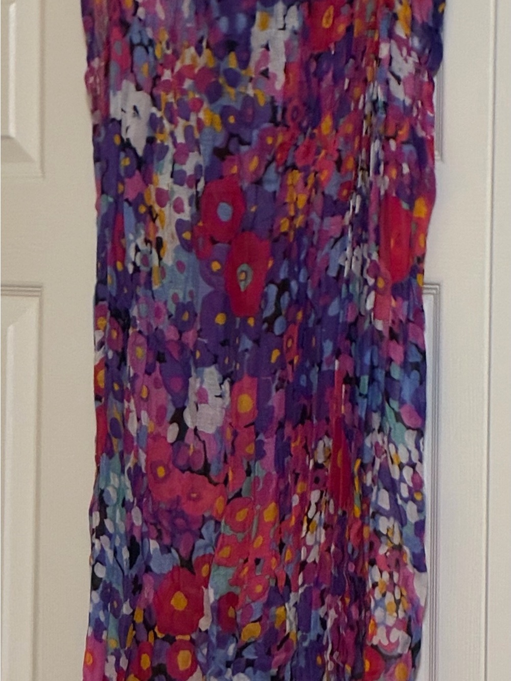 Vera Bradley Floral Print Scarf in Purple, Pink & Yellow